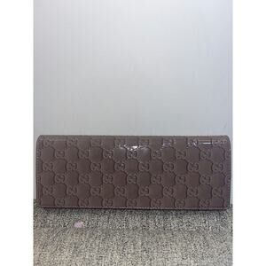 Gucci GG Guccissima Patent Leather Clutch - Like New